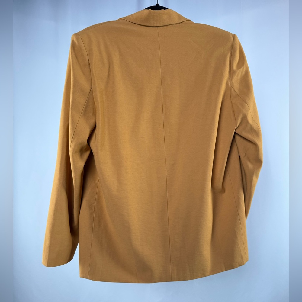 NWT the Sei Oversized One Button Blazer in Mustard Size 8 - Picture 6 of 9